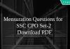 Mensuration Questions for SSC CPO Set-2 PDF