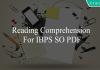 Reading Comprehension for ibps so pdf