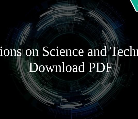 Questions on Science and Technology
