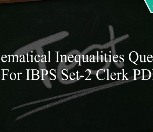 mathematical inequalities questions for ibps set-2 clerk pdf