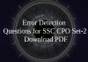 Error Detection Questions for SSC CPO Set-2 PDF