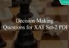 Decision Making Questions for XAT Set-2 PDF