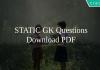 STATIC GK Questions