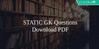 STATIC GK Questions