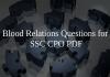 Blood Relations Questions for SSC CPO PDF