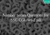 Number Series Questions for SSC CGL set-2 pdf