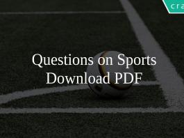 Questions on Sports