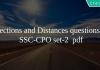 Directions and Distances questions for SSC-CPO set-2 pdf