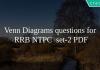 Venn Diagrams questions for RRB NTPC set-2 PDF