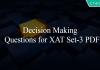 Decision Making Questions for XAT Set-3 PDF