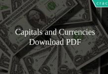 Capitals and Currencies