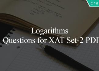 Logarithms Questions for XAT Set-2 PDF