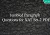 Jumbled Paragraph Questions for XAT Set-2 PDF