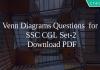 Venn Diagrams Questions for SSC CGL Set-2 PDF