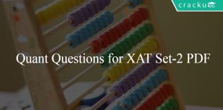 Quant Questions for XAT Set-2 PDF