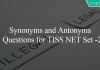 Synonyms and Antonyms Questions for TISS NET Set -2