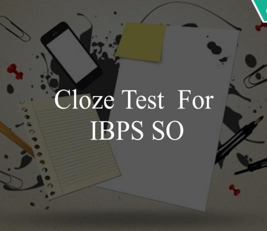 Cloze Test for ibps so