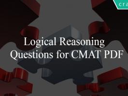 Logical Reasoning Questions for CMAT PDF