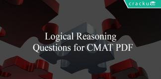Logical Reasoning Questions for CMAT PDF