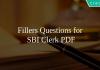 Fillers Questions for SBI Clerk PDF