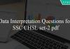 Data Interpretation Questions for SSC CHSL set-2 pdf