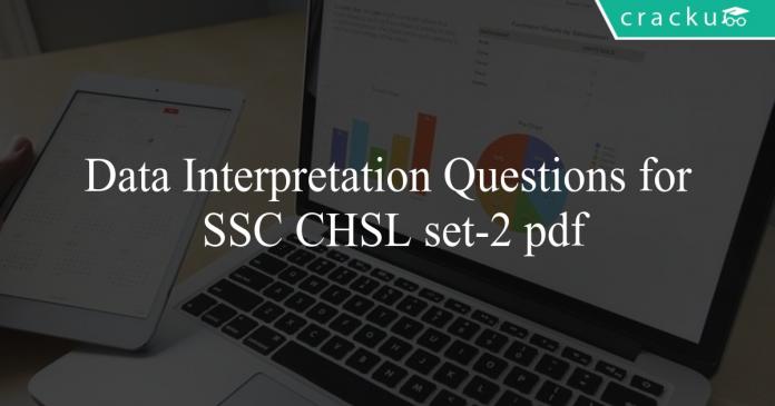 Data Interpretation Questions for SSC CHSL set-2 pdf