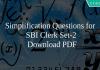 Simplification Questions for SBI Clerk Set-2 PDF