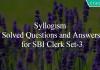 Syllogism Solved Questions and Answers for SBI Clerk Set-3