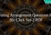 Seating Arrangement Questions for Sbi Clerk Set-2 PDF