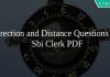 Direction and Distance Questions for Sbi Clerk PDF