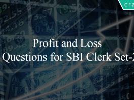 Profit and Loss Questions for SBI Clerk Set-2