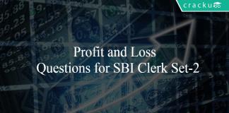 Profit and Loss Questions for SBI Clerk Set-2