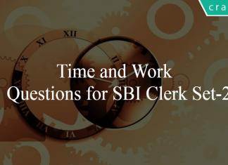 Time and Work Questions for SBI Clerk Set-2