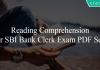 Reading Comprehension for SBI Bank Clerk Exam PDF Set-3