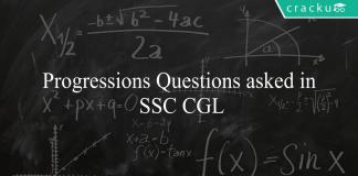 Progressions Questions asked in SSC CGL