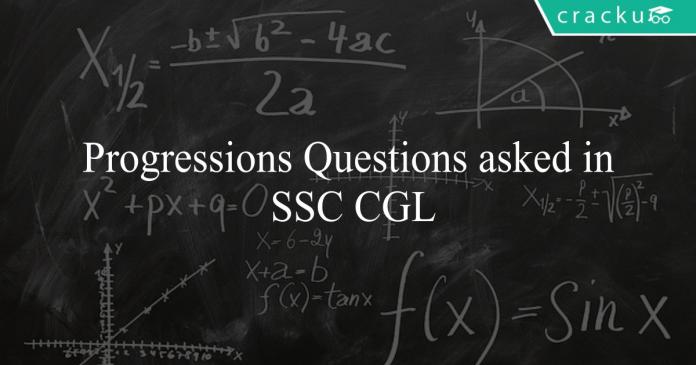 Progressions Questions asked in SSC CGL