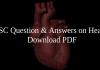 SSC Questions & Answers on Heart PDF