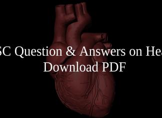 SSC Questions & Answers on Heart PDF