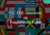 SSC CGL Questions on Fundamental Rights