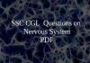 SSC CGL Questions on Nervous System PDF