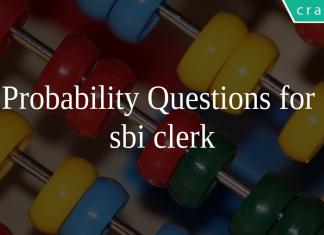 Probability Questions for sbi clerk