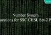 Number System Questions for SSC CHSL Set-2 PDF