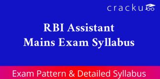 Rbi assistant Mains Exam Pattern & Detailed Syllabus