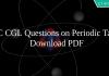 SSC CGL Questions on Periodic Table PDF