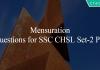 Mensuration Questions for SSC CHSL Set-2 PDF