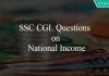 SSC CGL Questions on National Income