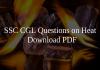 SSC CGL Questions on Heat PDF