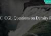 SSC CGL Questions on Density PDF