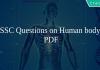 SSC Questions on Human body PDF