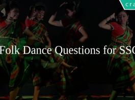 Folk Dance Questions for SSC